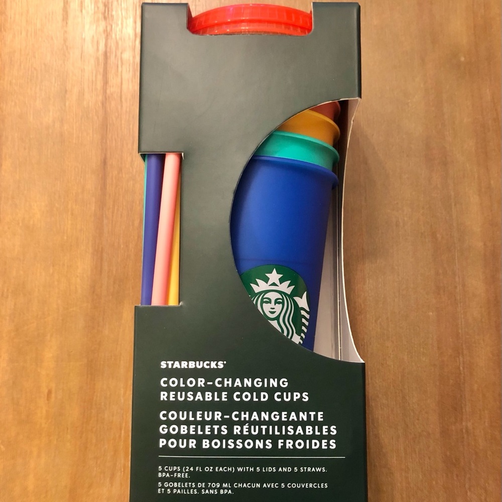 Color Changing Starbucks Cups 5 Pack